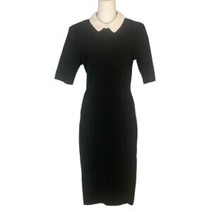 Collectif London Winona Pencil Dress Vintage-Inspired Wednesday Addams